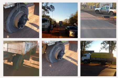 Una joven fue impactada por la rueda de un camión